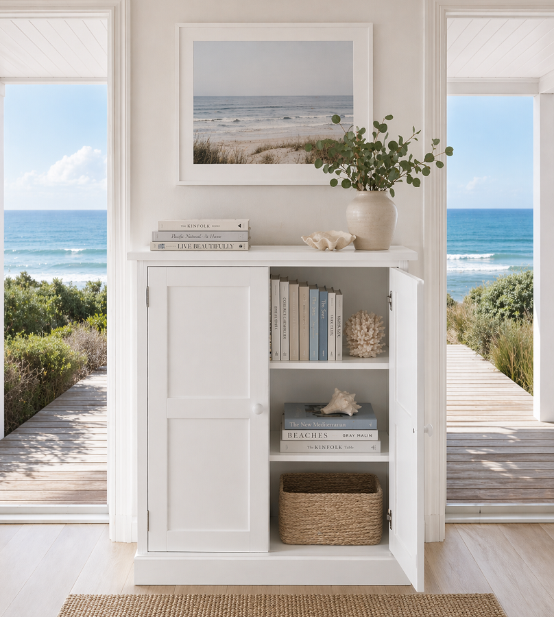 ZACKERIAH (AUSSIE MADE) LOWLINE BOOKCASE WITH DOORS COLLECTION - ASSORTED COLOURS - STARTING FROM $999