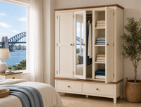 ROBINHOOD (AUSSIE MADE) 3 DOOR / 2 DOOR MIRROR WARDROBE COLLECTION - ASSORTED COLOURS - STARTING FROM $2199